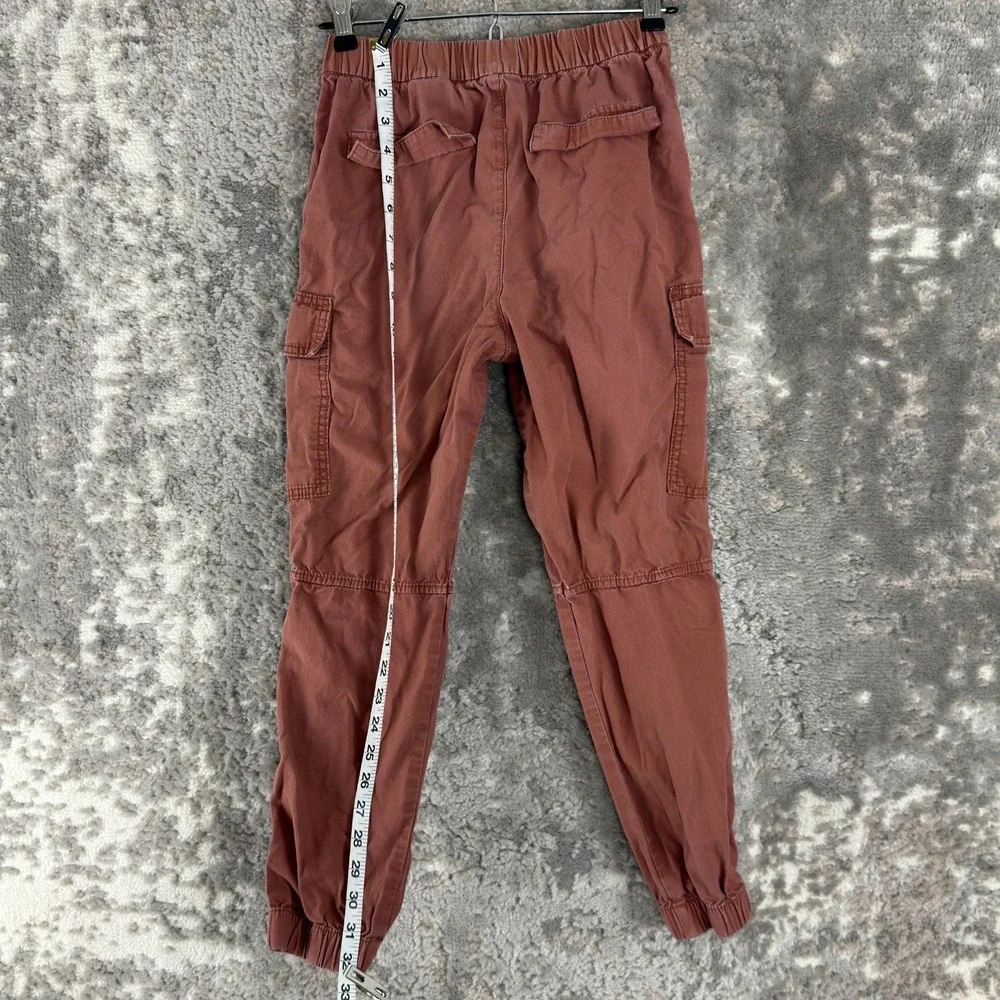 H&M Boys Size 12 Stretch Waist Cargo Athleisure Outdoor Pants Red‎ Casual